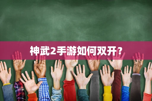 神武2手游如何双开？