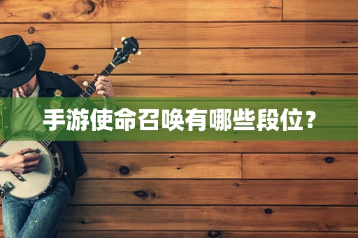 手游使命召唤有哪些段位？