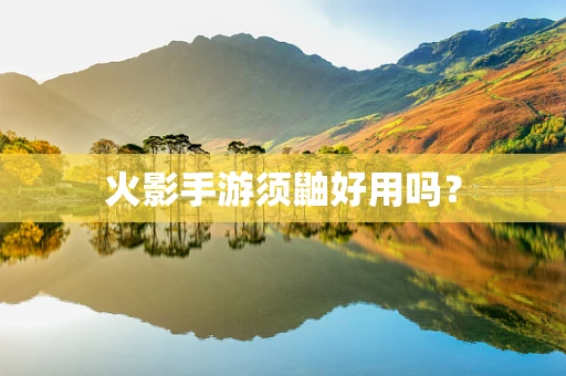 火影手游须鼬好用吗？