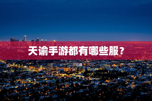 天谕手游都有哪些服？