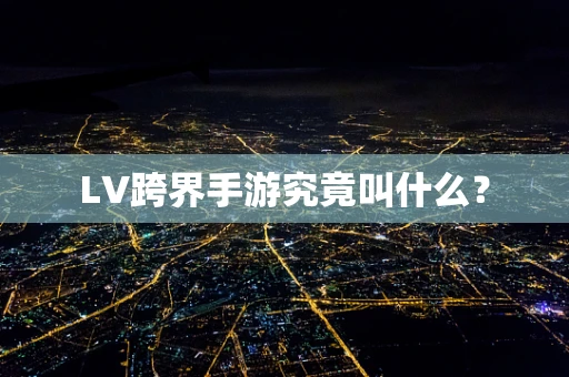 LV跨界手游究竟叫什么？