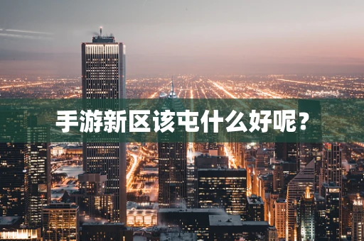手游新区该屯什么好呢？