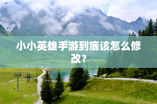 小小英雄手游到底该怎么修改？