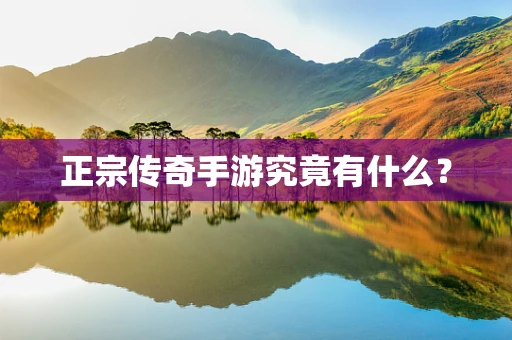 正宗传奇手游究竟有什么？