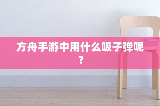 方舟手游中用什么吸子弹呢？