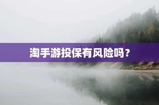 淘手游投保有风险吗？