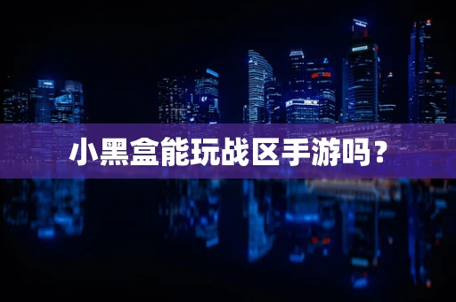 小黑盒能玩战区手游吗？